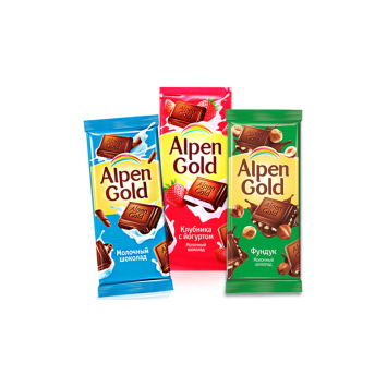 Плитка шоколада Alpen Gold