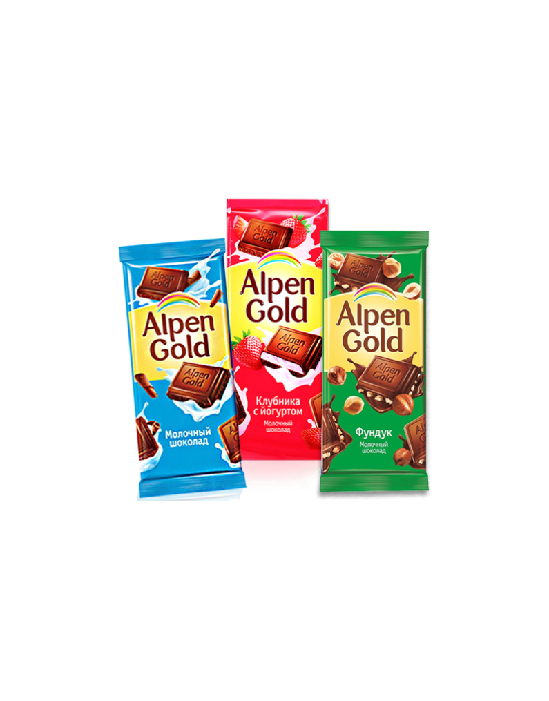 Плитка шоколада Alpen Gold