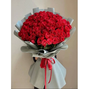 Букет из 101 метровой красной розы ❤️