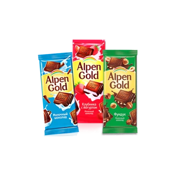 Плитка шоколада Alpen Gold