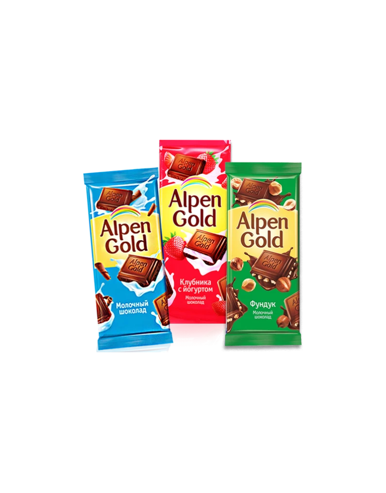 Плитка шоколада Alpen Gold